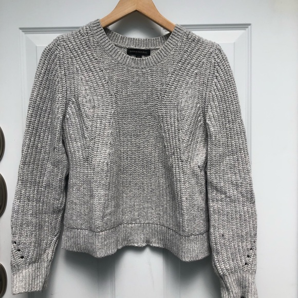 Banana Republic pointelle chunky knit sweater - Picture 2 of 7